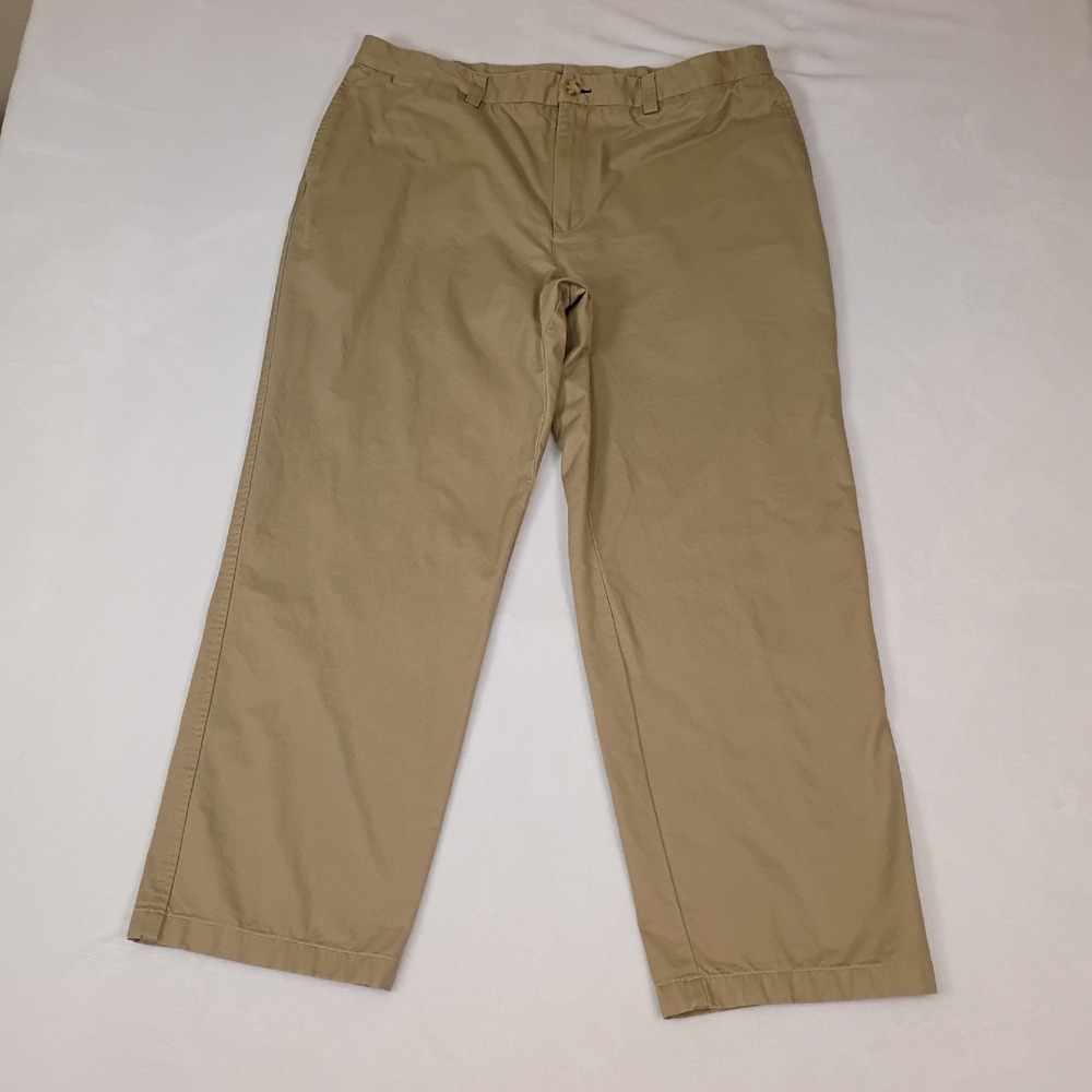 Duluth‎ Trading Co Khaki Middle Management Pants Mens 38x30 Tan  Straight Leg